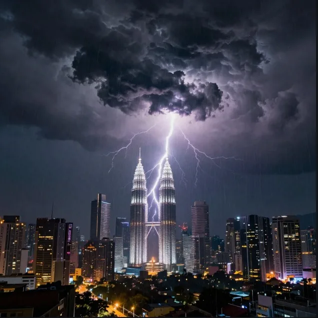 ribut petir dan hujan lebat Malaysia